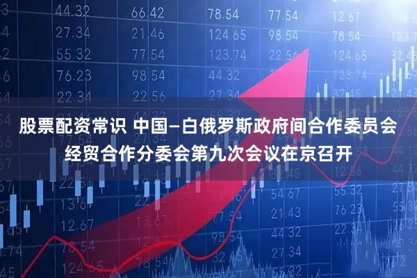 股票配资常识 中国—白俄罗斯政府间合作委员会经贸合作分委会第九次会议在京召开
