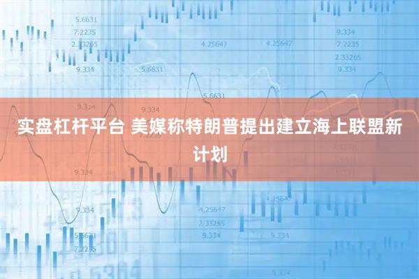实盘杠杆平台 美媒称特朗普提出建立海上联盟新计划